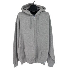 Russell Athletic Hoodie Sweatshirt Men Size XL Zip Up Athleisure Y2K Streetwear